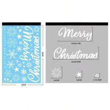 6 Pieces Of Christmas - Themed Window Stickers - White Reindeer, Snowflakes & More To Create A Joyful Atmosphere For Home, Holiday & Party Home Decor Christmas Decorations Room Decor Christmas Decorations Home