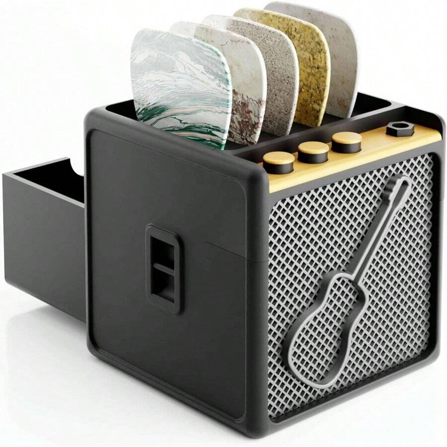 - Soporte para exhibicin de pas de guitarra, elegante organizador para entusiastas de la msica y msicos negro - inicial - Ver 1