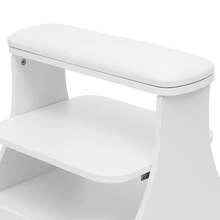 Beauty Salon Nail Or Foot Bath Spa Portable Esthetician Trolley Cart For Foot Rest Pedicure Manicure Funiture Massage Table Salon Supplies - 白色 - 查看 6