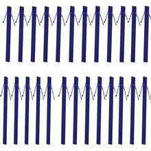 Yeanifeana 20piezas de terciopelo cordón bolígrafo 1.4 x pulgadas multicolor terciopelo bolígrafo manga bolsa de terciopelo bolígrafo caja de lápices a granel de navidad como regalos (Azul) - Negro - Ver 9