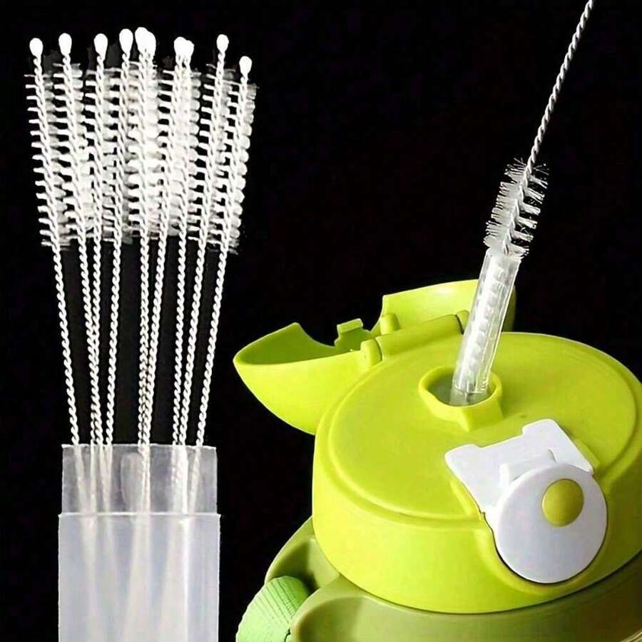 Cup Straw Cleaning Brush, Reusable Straw Cleaner Fits 40/30/20 Oz Tumblers, 10mm Diameter Pipe Cleaner Suitable For Water Bottles And Straws, For Outdoor, Camping - 彩色 - 查看 1