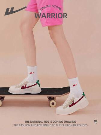  WARRIOR Fashionable Casual Shoes, New Versatile Non-Slip Women's Sports Casual Shoes, Platform Canvas Sneakers, Couples Summer Flat Shoes