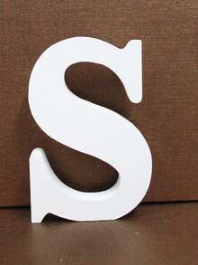 1pc Wooden Decorative Letter Design Home Decor Crafts, Free Combination Decorative Freestanding Wooden Letter Slices For Handicrafts, Family Gatherings, Birthday Parties, Weddings And Other Event Decorations