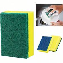 2 Pack Heavy Duty Scrub Sponges Washing Dishes Cleaning Kitchen Dish Sponge