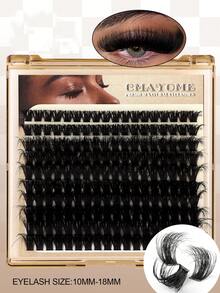 120D/100D/80D/60D/50D/40D/30D Weiche, flauschige Wimpernbüschel-Set, dicke Büschel-Wimpernverlängerungen, individuelle Kunstwimpern, Faux-Nerz-Wimpernbüschel D+Curl 10MM/12MM/14MM/16MM/18MM Wimpernverlängerung, dramatische Wimpernverlängerungen, Wimpernbüschel zum Selbermachen (200/180/160/140 Stücke/Box)