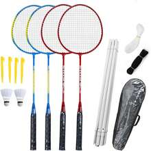 Raquetas Bádminton Set 4 Unidades Livianas Duraderas Ideales Juegos Familiares - 1 - Ver 9