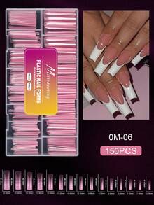 150 de bucăți, forme lungi de balet/pătrate/sicriu/migdală/stiletto/ovale roz, reutilizabile, pentru extensii de unghii, transparente, lucioase, acoperire completă, gel de formare rapidă, instrumente pentru extensii de unghii artificiale pentru gel UV, mucegai pentru construcție rapidă, forme pentru vârfuri de unghii false, accesorii pentru unghii, instrumente pentru unghii, instrumente pentru arta unghiilor, înapoi la școală, unghii, instrumente pentru unghii prin presare - Roz - Vizualizare 15
