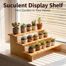 3-Tier Bamboo Spice Rack - Ideal For Kitchen Cabinet & Countertop, Organize Spices Neatly And Save Space,Bamboo Spice Organizer, 3-Tier Design - Keep Kitchen Seasonings In Order, Perfect For Small Kitchens - Màu gỗ - Xem 11