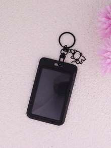 1pc ID Badge Holder Cute Keychain With Cat Charm Best Gift For Women Doctor Nurse Teacher Money Wallet Mini Wallet Purse Wallet Wallet Keychain Card Wallet