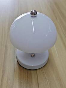 Nordic Mushroom Rechargeable LED Table Lamp, Warm Light Bedside Lamp For Bedroom Living Room, Minimalist Home Decor