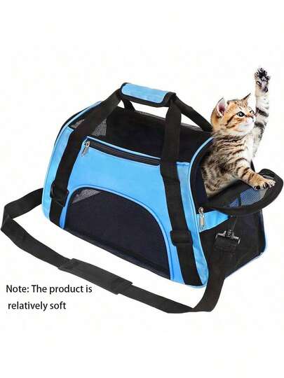 Soft Faced Pet Bag - Approved By Airlines For Cats And Dogs - Foldable And Comfortable Travel Bag Suitable For Cats And Dogs Cat Carrier Cat Backpack Bike Trailer
