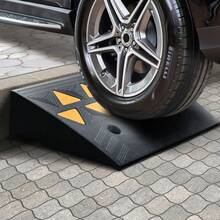 Rubber Curb Ramps, 2 Pack, 5 Inch Lift Height, Heavy Duty, 33069 Lbs/15 T Capacity, Threshold Ramps, Driveway Ramps With Stable Grid Structure For Cars, Wheelchairs, Bicycles, Motorcycles - 5 Inches - View 9