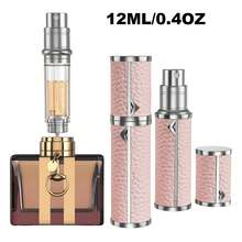 1 件奢华优雅便携式迷你可填充雾化器，底部填充设计，香水喷雾瓶，旅行香水瓶可填充，您的旅行和商务必需品