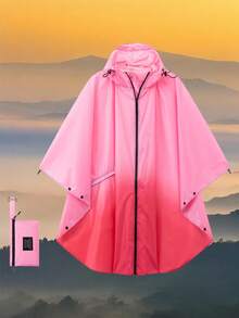 Portable Zipper Hooded Rain Poncho For Adults, Lightweight Rain Coat For Women With Pockets, Waterproof Multicolor Rain Jacket For Women And Men Outdoor Activities, Suitable For Rainy Days, Climbing, Camping, Hiking, Cycling, Fishing