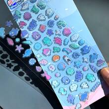 可爱的玻璃糖果贴纸，可用于 DIY 装饰、手机壳贴纸、卡通女孩手工装饰材料、透明手提包和行李箱装饰、可爱的动物贴纸、学校用品、规划师、家居装饰和其他 DIY 艺术贴纸