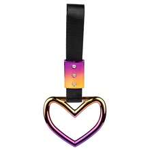 JDM Color Car Safety Warning Handle Ring, Train Bus Handband, Drift Belt, Charm Heart Shaped Front Tow Hook, Car Design Suitable For Racing, Train Bus Handband Design, Drift Charm Belt, Drift Car Warning Car Trailer Belt, Car Warning Trailer Belt, Pendant Decoration - one-size - View 17