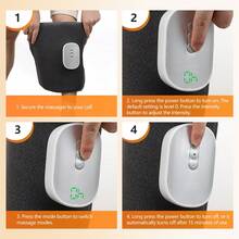 Hailicare Calf Massager 4-Mode 8-Level Airbag Circulation Massage Single/Double Leg Use 1800mAh Practical Gift For Relatives