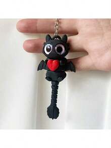 最新 3D 打印流行迷你龙钥匙扣，可爱吊坠钥匙圈，适合情侣、闺蜜、男朋友生日礼物、派对礼物 - 彩色 - 查看 6