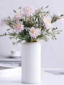 1 pièce Vase en plastique composite incassable, vase de table simple de 7,8 pouces de haut pour fleurs séchées, décoration de fleurs artificielles, décoration de maison, décoration de bureau, convient pour centres de table de mariage, décoration de pièce, vase à fleurs, vase en verre