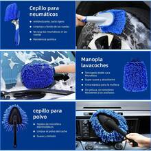 Kit de 27 Cepillos de Poliéster para Limpieza y Detalle Profesional de Coches - Estilo I - Estilo I - Ver 4