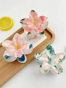 1 Stück/3 Stücke/6 Stücke Haarspangen mit Blumenmuster aus ABS-Kunststoff (ABS-Harz), neue Serie "Süße, frische Blumen", Gänseblümchen-Haarspangen für Duttfrisuren, Strand, Reisen, Partys, Urlaub, Schulanfang, elegante Haaraccessoires, elegante Haarspangen, Winter-Haarclips