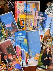 Hârtie Tori pentru scrapbooking, 20 buc/set, serie cu tematică de Crăciun, versatilă pentru jurnalizare, scrapbooking și scris