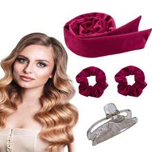 4pcs No-Heat Hair Curler Headband Clip Set, Slouchy Bowknot Long Hair Band Curling Waver Styling Tool For Big Waves, Hair Curlers, Curly Hair Brush, Rollers, Curly Hair Products, Curler, Rollers For Hair Curl, Curly Hair Tools, Hair Rollers, Curly Hair, Heatless Curl, Heatless Curls, Hair Curler, Barber, Hair Tools, Hair Products, Hair Curlers, Rollers