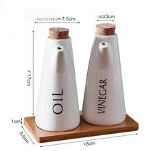 Nordycka minimalistyczna ceramiczna butelka na sos sojowy z uszczelką, butelka na ocet, butelka na przyprawy, dekoracja domu w stylu japońskim, artykuły kuchenne, olej, ocet, pojemnik