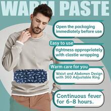 20 parches desechables para calentar la cintura, adecuados para trabajadores de oficina, alivio del dolor de espalda para hombres