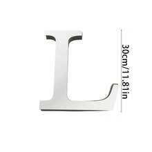 Silver Mirror Alphabet A-Z Wall Stickers - 10/15/20/30cm Tall Letters & Symbols Sold Separately, Dual-Layer Design: Reflective Acrylic Top + 1cm Thick Foam Base With Adhesive, Apply Together For 3D Effect Or Use Only Mirror Layer, Create Custom Words On Walls/Windows, Ideal For Marriage Ceremony Initials, Inspiring Messages In Work Areas, Romantic HOME Displays