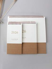 1PC Minimalist 2025-2026 Desk Calendar, Office Desktop Decoration, New Calendar Planner And Memo Notebook, With Multiple Functions Such As Reminder, Record, And Schedule. - Multicolor - View 3