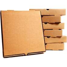 100 Pack Pizza Boxes Plain Brown Postal Box Takeaway Style Box - 7" - 25 - View 2