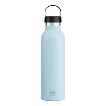 Meoky 26oz Vacuum Insulated Stainless Steel Large Capacity Water Bottle With Portable Handle Lid, Keeps Drinks Hot Or Cold For 12 Hours, Ideal For Hiking, Camping, Outdoor Sports, School Use, And A Practical Gift Option - Blue - View 8