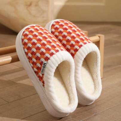 Pantuflas suaves y sencillas para mujer, pantuflas de interior para otoño/invierno, pantuflas de dormitorio, pantuflas esponjosas planas para uso en el hogar