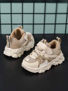 全新婴儿软底防滑时尚幼儿运动鞋 - 米色 - 查看 5