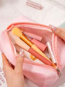 Multi-Functional Travel Makeup Bag,Portable Toiletry Bag,Large Capacity Cosmetic Bag,Zipper Makeup Pouch , Makeup Travel Toiletry Organizer,Travel And Vacation Essentials Cosmetic Bags,Skin Care Bag,Suitable For Home & Travel Use,For Sanitary Napkins, Headphones,Charger,Lipsticks,Cosmetics,Perfume,Skin Care And Beauty Products,Halloween Gifts, Christmas Gifts