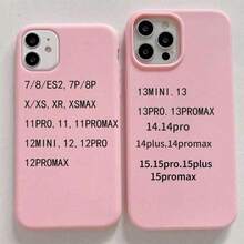 Bow-Knot 1pc Large Hole Pink Bow Pinkmas Protective Case Compatible With IPhone 16 Pro Max/16/16 Pro/15 Pro Max/15 Pro/15/14 Pro Max/14 Pro/14/13 Pro 13/12 Pro/12/11, Shockproof Soft Cover For Girls - Multicolor - View 5