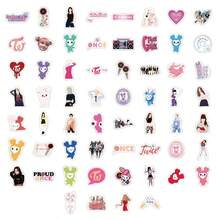 300 Stücke koreanische Celebrity Girl Group Twist Cartoon Aufkleber für iPad, Laptop und Dekoration, wasserfest, Weihnachtsgeschenk