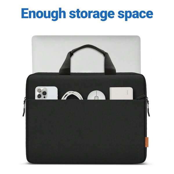 ZYB Borsa per laptop da 15-17,3 pollici, custodia per laptop impermeabile, cartella, adatta per laptop ASUS, HP da 15,6-17,3 pollici e altri marchi, adatta per pendolarismo quotidiano, colore nero