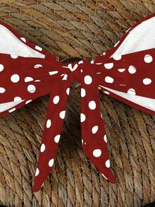 Polovedo Official Elegant & Sexy Polka Dot Print 3-Piece Bikini Swimsuit For Women, Random Floral Print - Multicolor - View 6