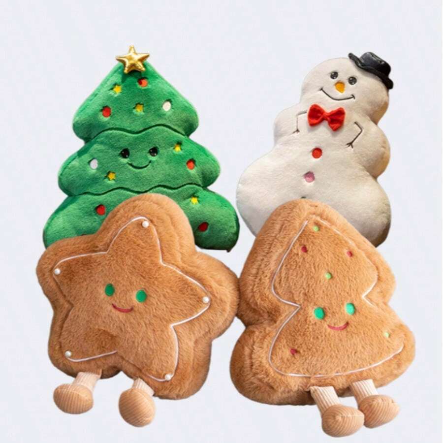 New Christmas Star Christmas Tree Plush Toy Pillow Party Decorations For Children's Christmas Eve Perfect Gift Soft And Interesting Pearl Star Waist New Year Gift
