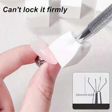 50 Mini Sponge Cubes With 1 Tweezer Gripper, Nail Coloring Sponge Gradient Blending Nail DIY With Claw Picking Tool,Manicure Supplies & Accessories - trắng - Xem 10