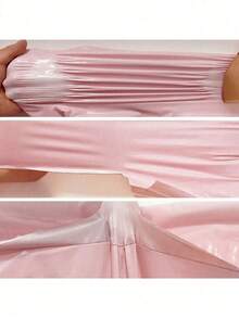 100 pièces/10 pièces Sac d'emballage épais et imperméable de couleur unie, sac multifonctionnel simple, convient pour le bureau, l'expédition et l'envoi, cadeaux d'anniversaire pour hommes, boîte de la Saint-Valentin, boîte cadeau pour hommes, cadeaux pour hommes, sacs cadeaux en vrac, sac cadeau bleu, Halloween, Thanksgiving, automne, festival des récoltes, Noël, Bienvenue à la rentrée des classes, automne