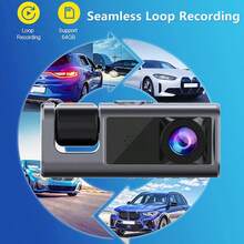 High-Definition 1080P Dashboard Camera, Optional Rear Third Camera And 32G Memory Card, WDR Technology, High-Definition Night Vision, Automatically Deletes Old Videos When The Recording Memory Is Full, G Gravity Sensor Automatically Locks The Video Upon Collision