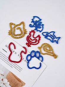 1pc Paperclip Animal Bookmark Mold, Silicone Mold For Resin, Pendant Mold, DIY Crafts Gifts