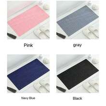 1 قطعة حصيرة استحمام من البي في سي بسيطة وأنيقة، مانعة للانزلاق، قوية الشفط، قابلة للغسل في الغسالة، سهلة التنظيف، تصريف بدون بقايا، للحمام والدش والحوض