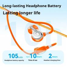 Monster W22 Neckband Sports Bluetooth Earphones IPX7 Waterproof And Sweatproof ENC Noise Reduction Long-Lasting Battery Life New Bluetooth 6.0 Chinese Packaging - Black - View 2