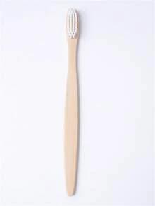 Periuță de dinți 10 buc, periuță de dinți din bambus, periuță de dinți de călătorie, periuță de dinți de unică folosință cu peri super moi pentru dinți și gingii sensibile, mâner din lemn pentru curățare profundă și îngrijire orală, acasă, baie, înapoi la școală, călătorie, pachet familial