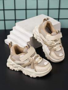 全新婴儿软底防滑时尚幼儿运动鞋 - 米色 - 查看 2