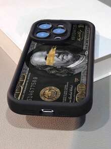 1pc Colorful Painted High-End Textured Anti-Drop Dollar Printed Phone Case Compatible With IPhone 16/11/16pro/16plus/16promax/16e/15Promax/13/14/12/XS/XR/7G/8P, Galaxy S25/S25PLUS/S25 Ultra/A16/A36/A26/A56/A50/A12/A32/A52/A72/A51/A21S/A13/A14/S24/S24PLUS/S24Ultra,S22/A52/A53/A54/A55 - Kiểu 1 (1 cái) - Xem 3